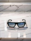 Occhiali da sole 4454 6677/3F Nero Lucido - Lenti Azzurre Sfumate