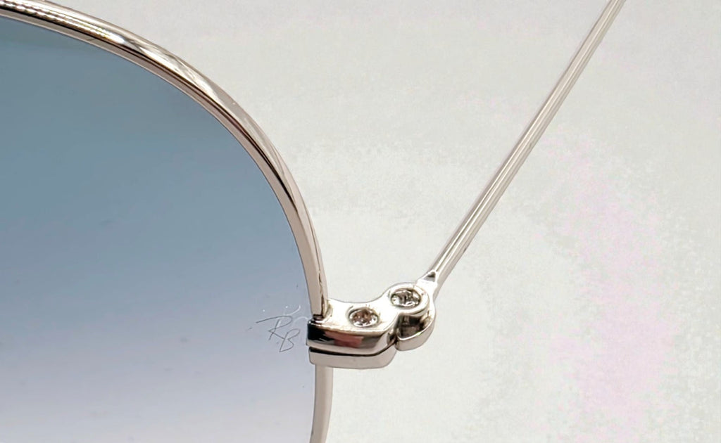 Occhiali da sole 3025 003/3F Argento - Lenti Blu Sfumate Taglia 58-14-135