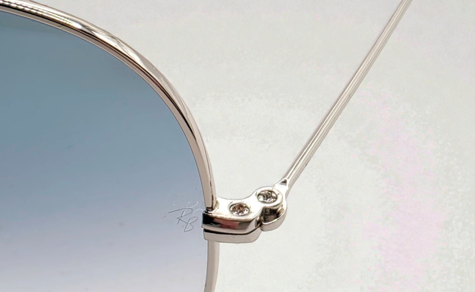 Occhiali da sole 3025 003/3F Argento - Lenti Blu Sfumate Taglia 58-14-135