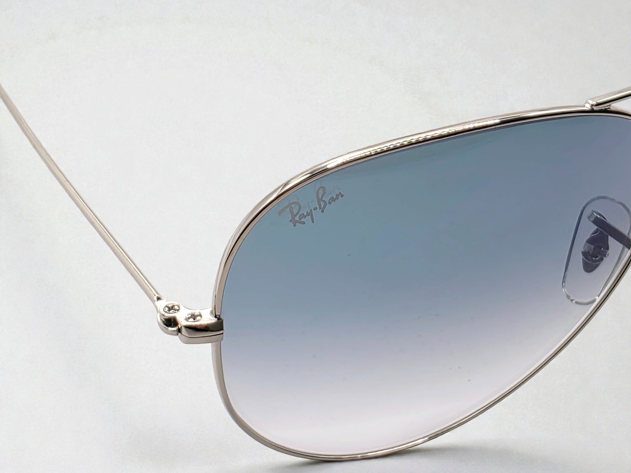 Occhiali da sole 3025 003/3F Argento - Lenti Blu Sfumate Taglia 58-14-135