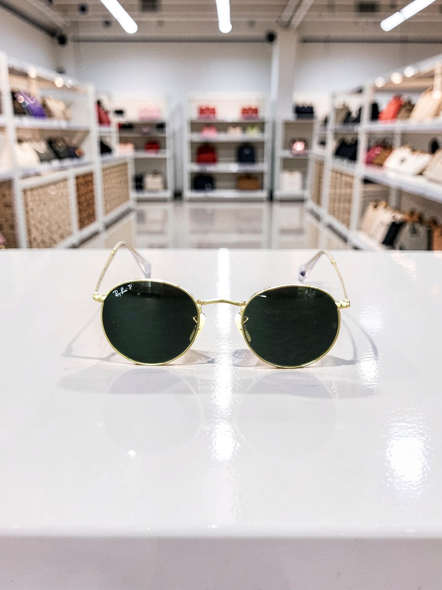 Occhiali da sole 3447 001/58 Oro Lucido con Lenti Verde G-15 Polarizzate Taglia 50
