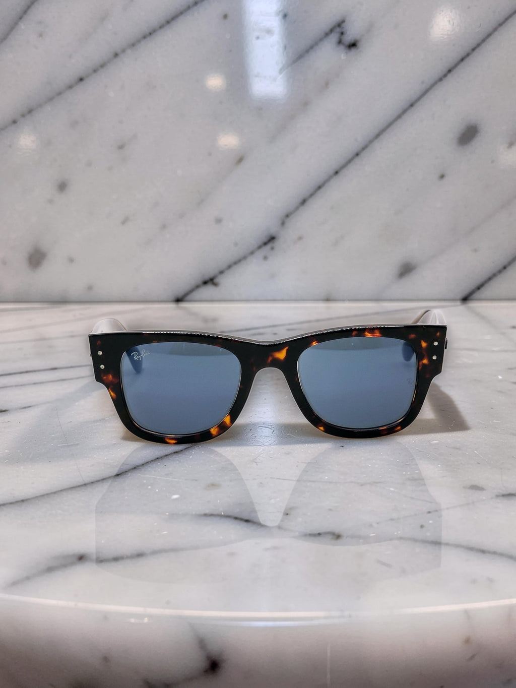 Occhiali da sole 0840S Mega 902/56 Tartarugato Lucido con Lenti Blu Taglia 51