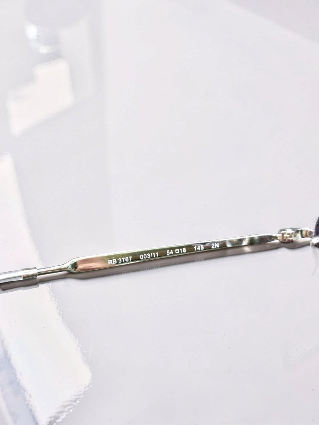Occhiali da sole 3767 003/11 Argento Lucido con Lenti Grigio Sfumate Taglia 54