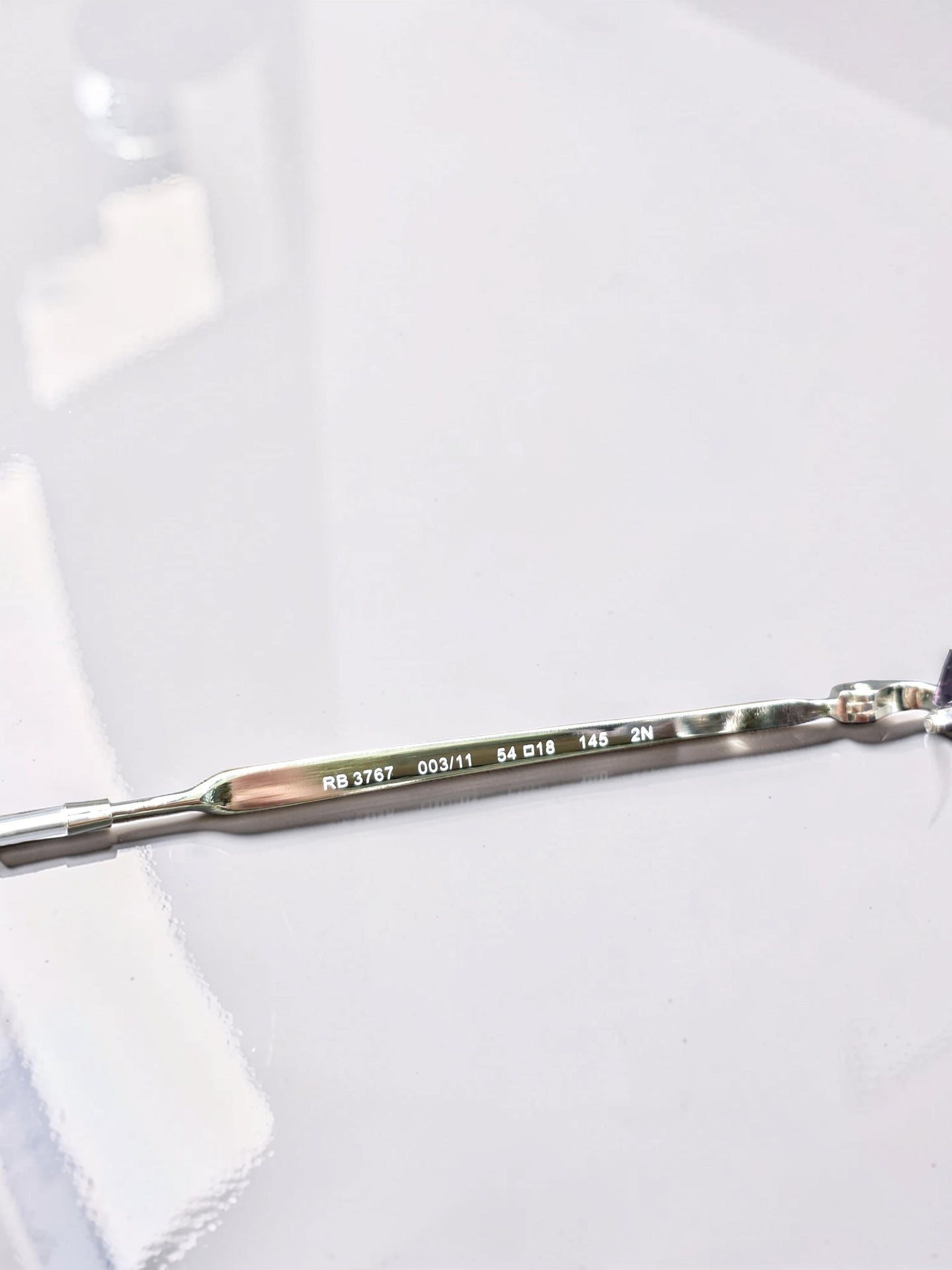 Occhiali da sole 3767 003/11 Argento Lucido con Lenti Grigio Sfumate Taglia 54