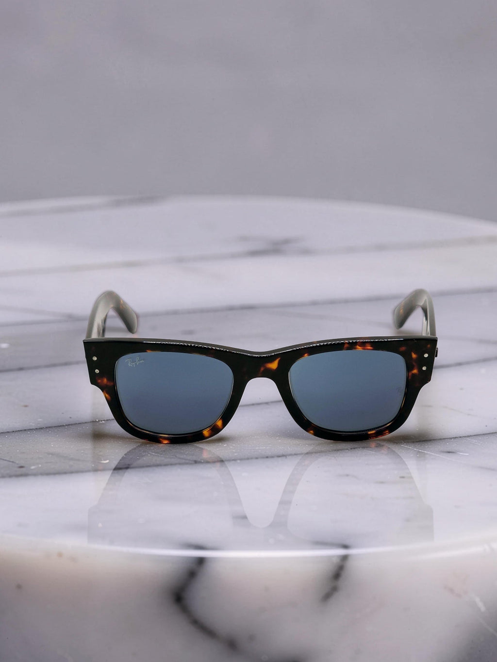 Occhiali da sole 0840S Mega 902/56 Tartarugato Lucido con Lenti Blu Taglia 51
